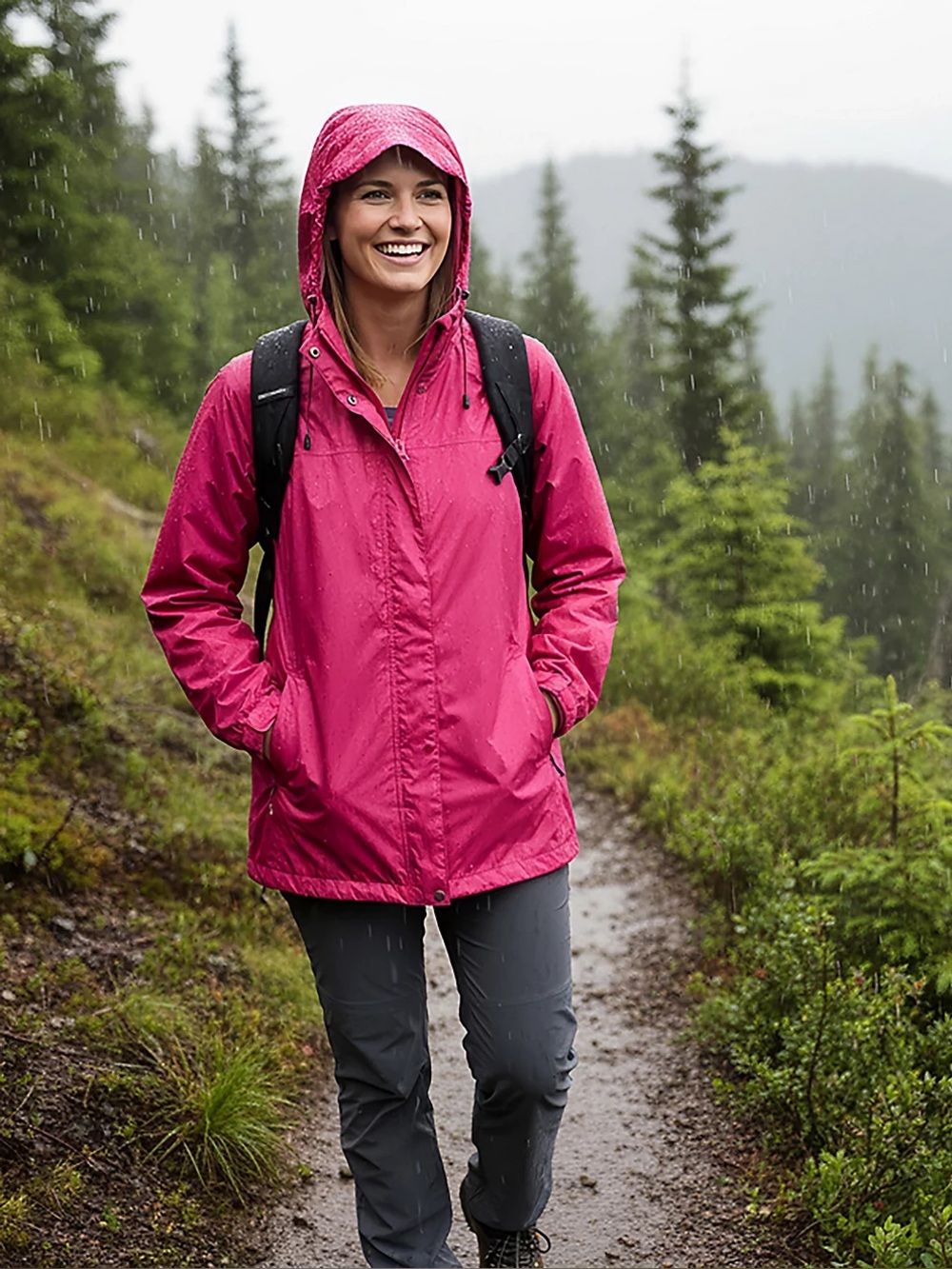Magellan Outdoors Packable Lightweight Rain Jacket Size L